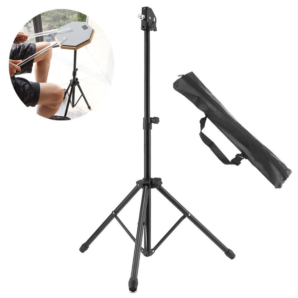 Full Metal Portable Aluminum Alloy Adjustment Foldable Floor Drum Stand Holder with Carry Bag for Jazz Snare Dumb