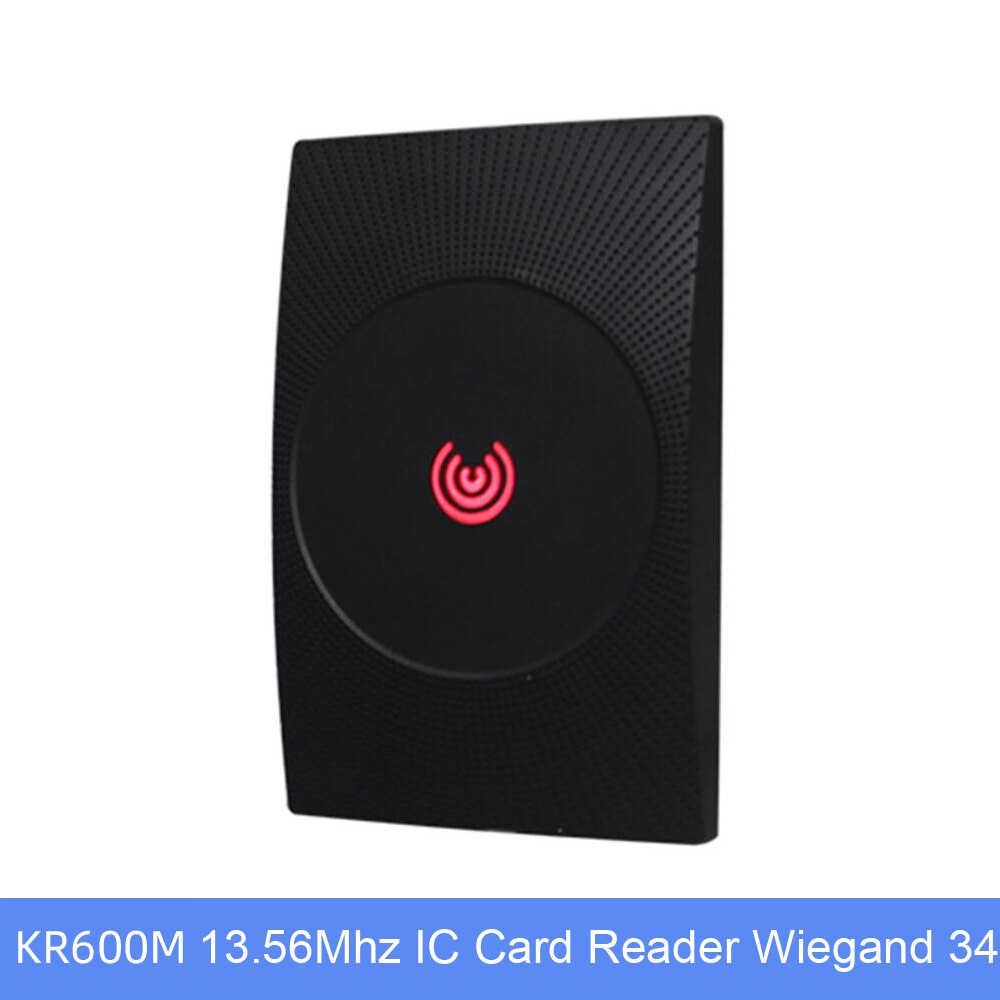 Waterproof IP65 Wiegand 26 34 Proximity access control Card Reader Door Access Control System Rfid 125khz 13.56mhz Reader KR600E: KR600M 13.56Mhz