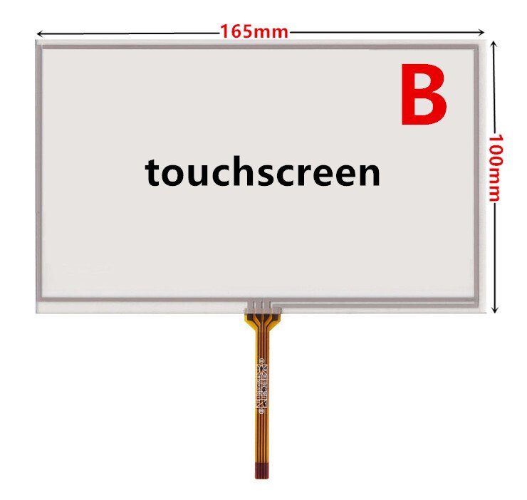 7 Inch LCD Screen Touch Screen Panel AT070TN94 AT070TN93 AT070TN90 92 V.X Car DVD Navigation LCD Replacement Parts: black