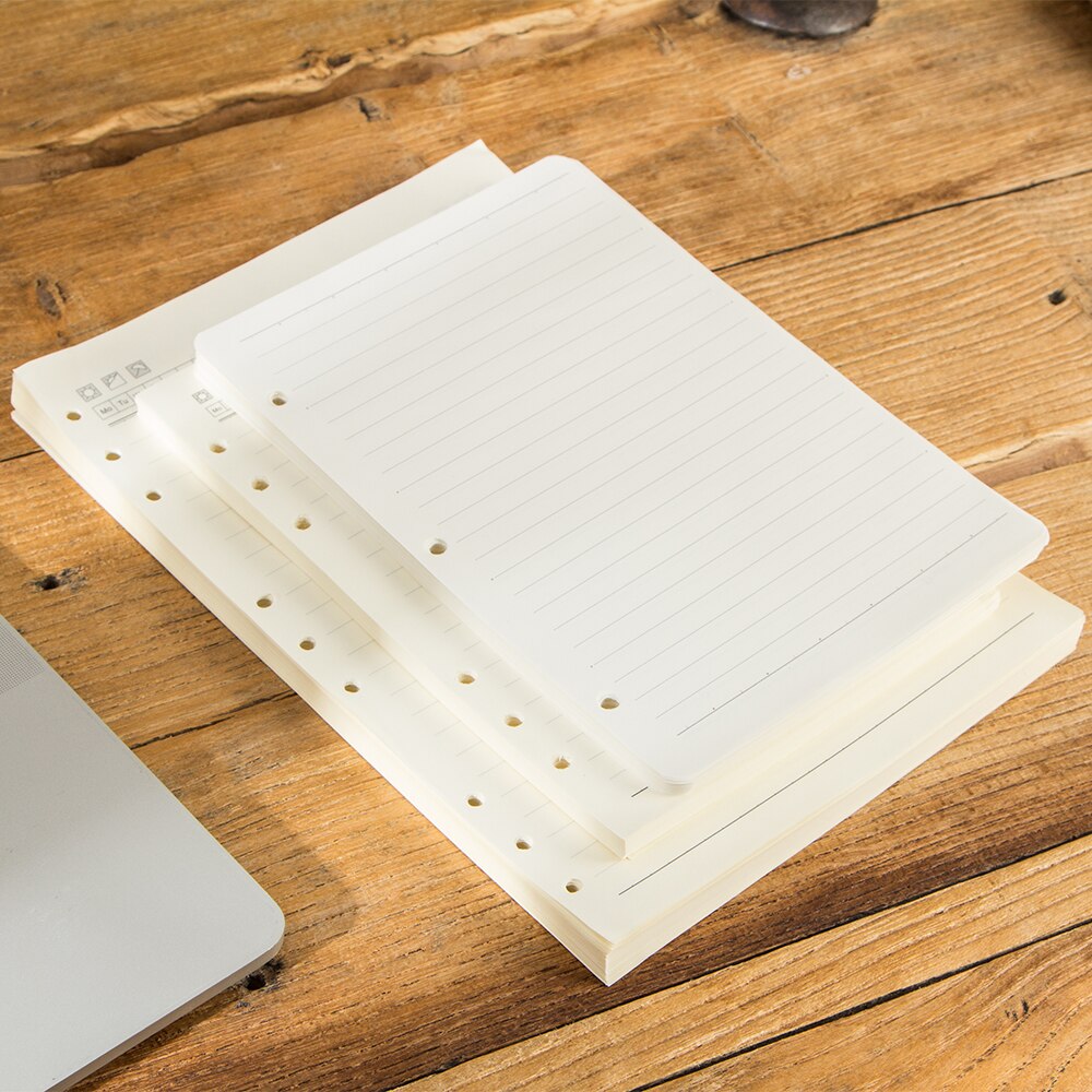 2 Pcs/lot A5 B5 Loose Leaf Notebook's Filler Papers 3 6 9 Holes Planner Filler kraft Papers Multi-functional Inner Pages