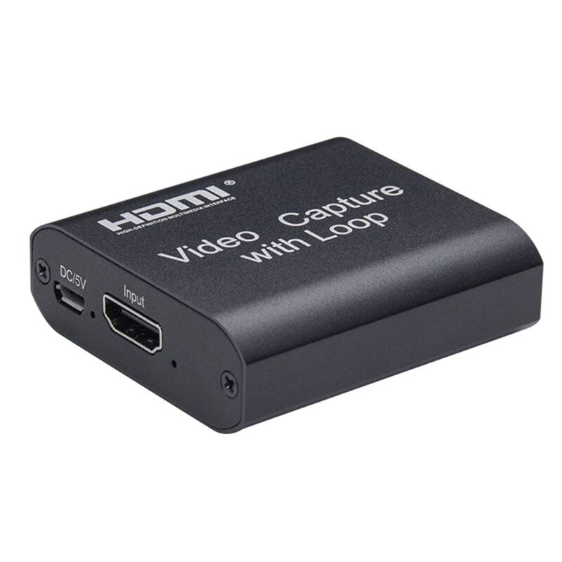 1080p x 4k hdmi-yhteensopiva usb 2.0 -videokaappauskortin sovitin pelitallennin loop-lähtö