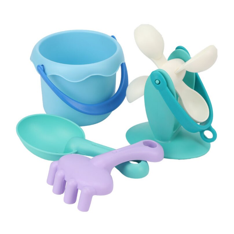 Giocattoli estivi da spiaggia in plastica morbida per bambini giochi Set di scatole di sabbia per acqua Set di secchielli da spiaggia interattivi per bambini gioco di acqua di sabbia giochi di carrelli