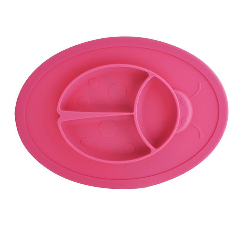 Cartoon Baby Dishes Meal Plate Meal Mat Silicone Easy Cleaning Tray for Children Kids food Holder Tray Food Container Tableware