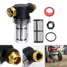 Sediment Filter Pressure Washer Inlet Filter Garden Hose Inlet Kit 3/4 100 Mesh Creen Filter O-Ring Parts