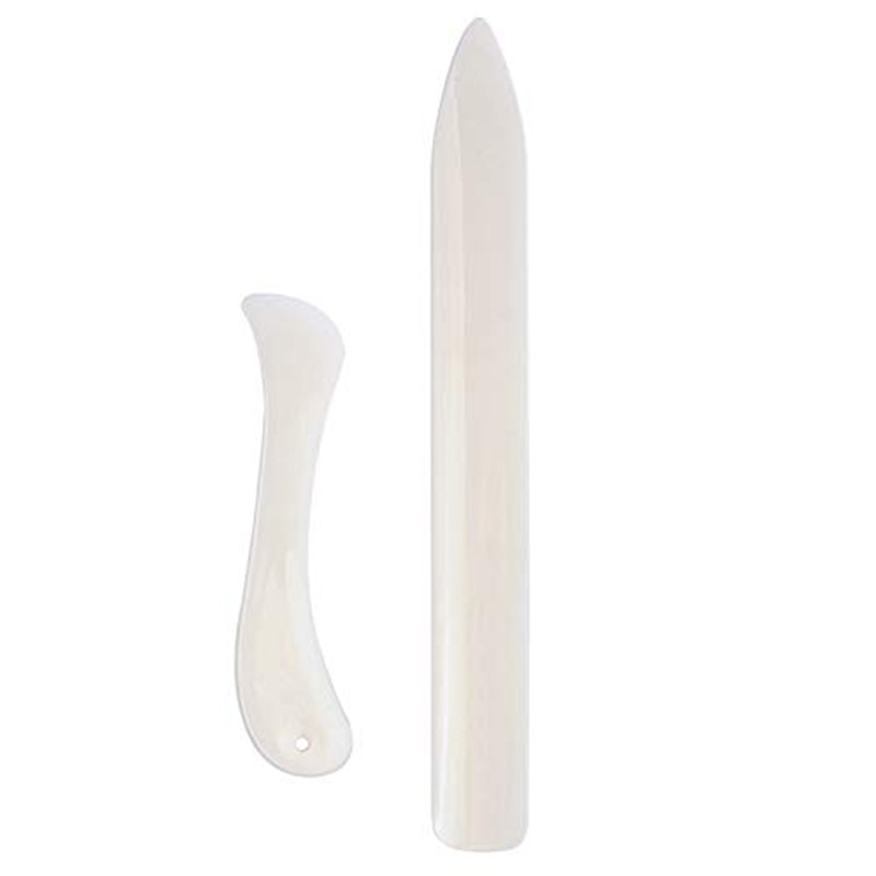 -12 Pcs Bone Folder Paper Creaser Set Scoring Tool Crafting Scrapbooking Tool for DIY Handmade Leather Burnishing Bookbinding