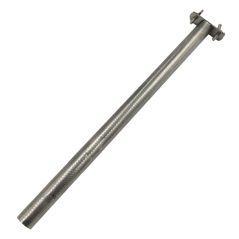 J2FB Parrot Perch Stainless Steel Rod Stand with Rhombic Pattern for Pet Birds: 30 cm long