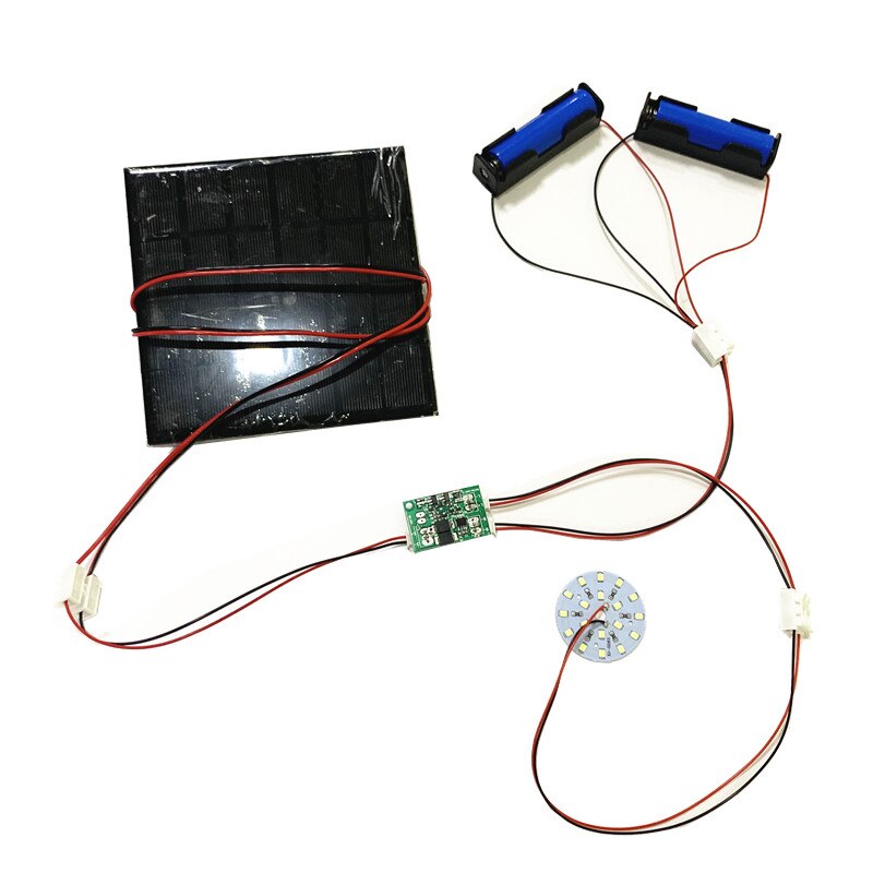 DIY KIT 6V 3W Solar Panel with 0.6A Solar lamp Light controller 3.7V 6V 600ma with 3.7V 5W LED