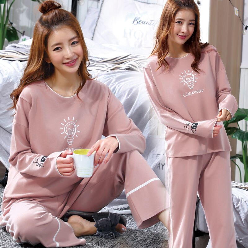 Zwangerschap pyjama's nachtkleding pyjama's voor borstvoeding nachthemden pyjama's voor borstvoeding zwangerschaps- en voedingsjurken 20112003: Roze / Xl past 61-70kg