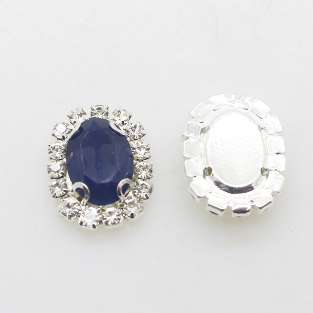 Gorąca sprzedaż 10 sztuk/partia 15*20mm RhinestoneResin galaretki kolor akcesoria do ręcznie wykonane nowe mody błyszczące Cabochon...: 14