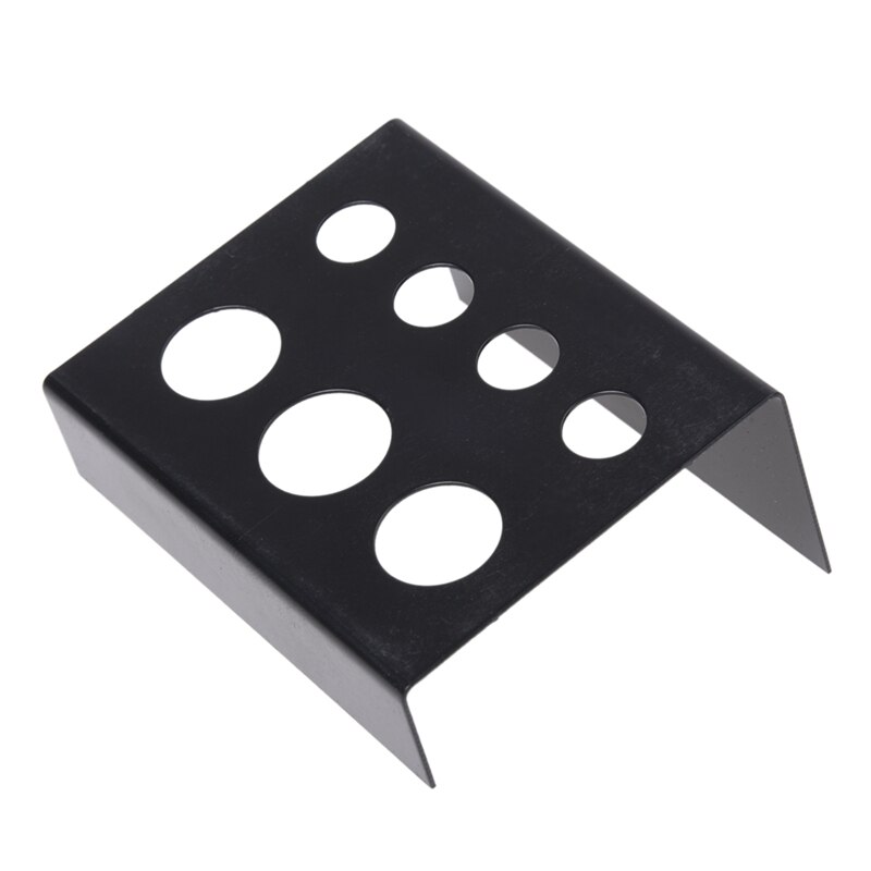 Zwarte metalen tatoeage-inktdophouder voor tatoeage-inktbekers 7.3 x 6 x 3.5 cm
