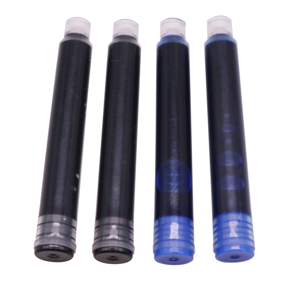 50 pcs Vulpen Accessoires Inkt Zak Blauw OF Zwart Lengte 50mm Kaliber 3.4mm Pen Inkt