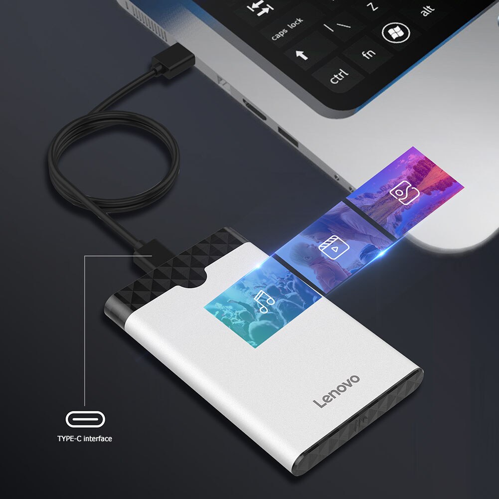 Ugreen USB 3.1 Type-C HDD/SSD Aluminium Behuizing 2,5 met USB-C Kabel