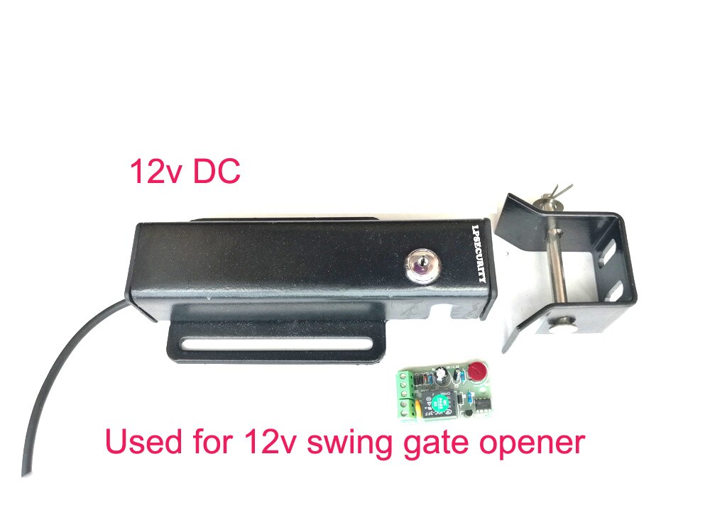 12V Electric Lock for Swing Gate Opener Operator with time relay board: 12V DC