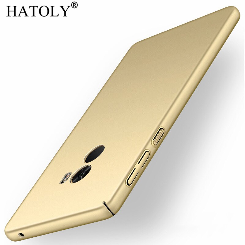 Voor Xiaomi Mi Mix 2 Case Mimix 2 Ultra-Dunne Gladde Cover Hard Pc Beschermende Back Case Voor Xiaomi mi Mix 2 Hatoly: Gold