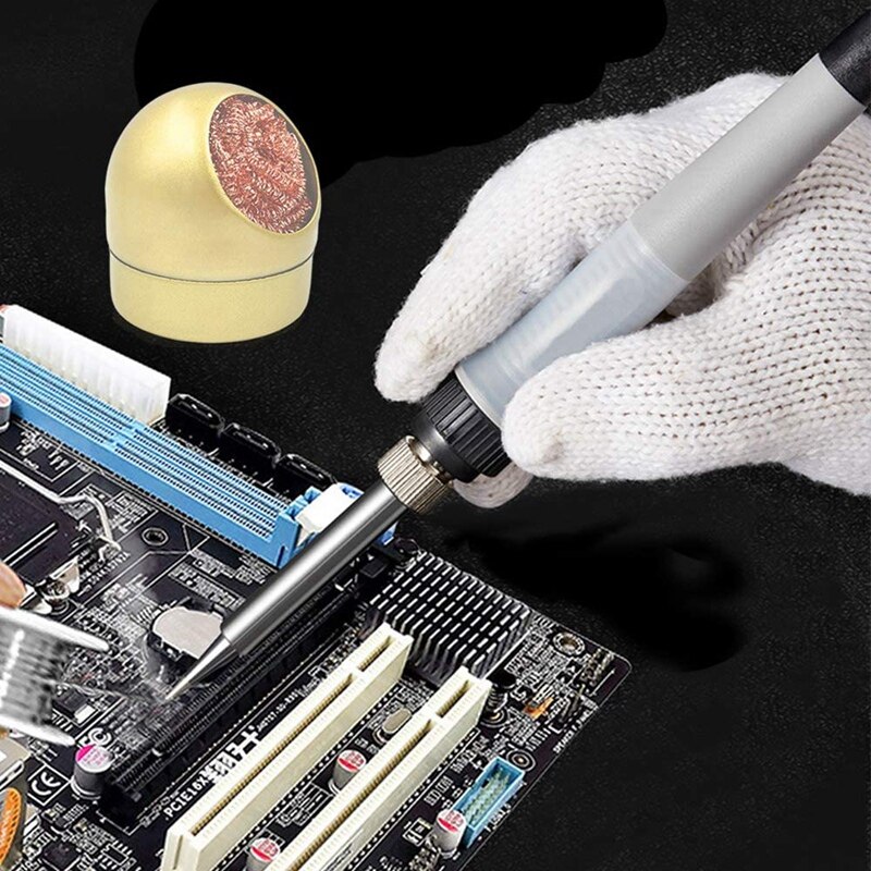 Soldering Iron Tip Cleaner with 7Pcs Solder Tip Cleaning Wire, Brass Wire for Cleaning Soldering Irons Tips