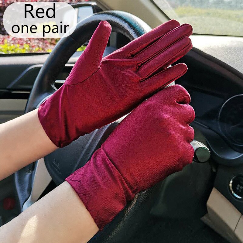 Guantes de encaje calados para protección solar, encaje delicado patrón Jacquard, accesorios de boda: 1