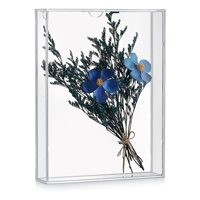 Shadow Box Frame Acrylic Photo Frame DIY Desktop Display Box All Transparent Storage Box