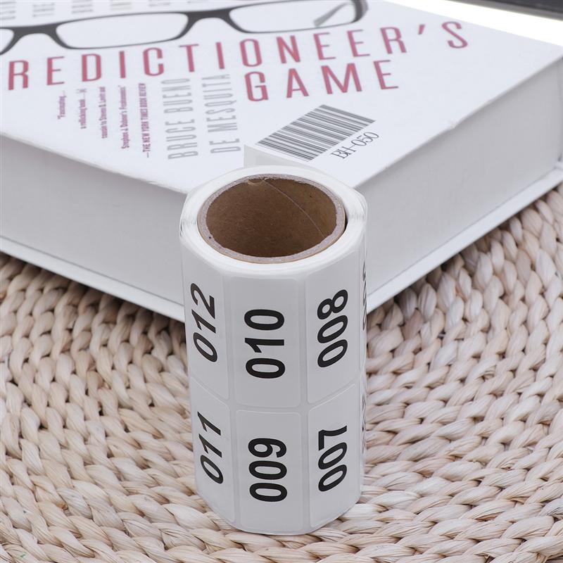 1-500 Numbers Consecutive Number Labels Inventory Stickers Product Claiming Labels