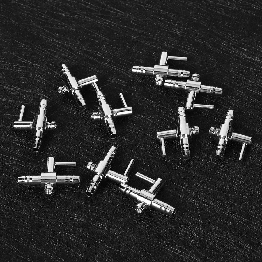 Aquarium vis tank luchtslang slang 10 stuks roestvrij staal aquarium zuurstofpomp luchtvolume stroomregeling klep controle