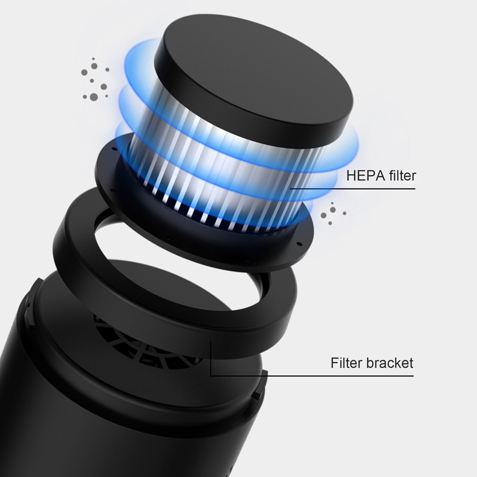 120W Portable Handheld Strong Suction Wireless Charging Home Car Vacuum Cleaner USB Power Supply Vacuum Cleaner Car Accessories