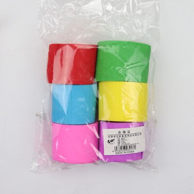 Wrinkle Roll Paper Arts Craft Material Supplies 4/6/12 Pcs Art Set Crepe Paper Origami Crinkled Craft Wrinkled Paper For DIY: 6pcs big roll