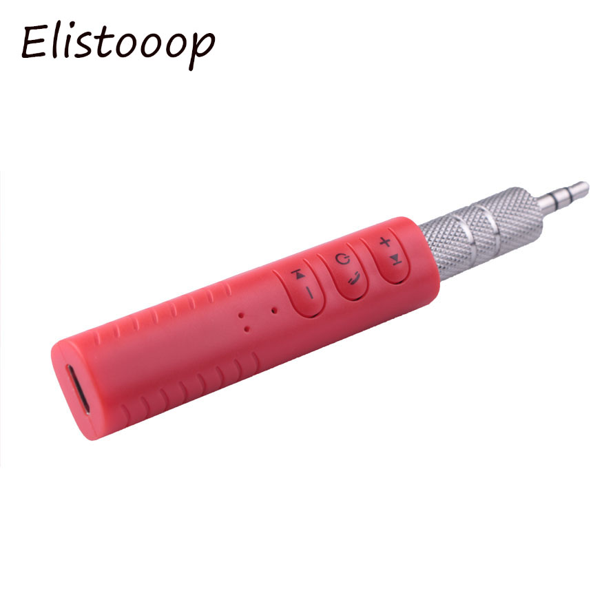 Universal 3,5 Jack Bluetooth Car Kit Neue Bluetooth AUX Audio Receiver Musik Empfang Broadcast Auto Bluetooth Hände-freies: red