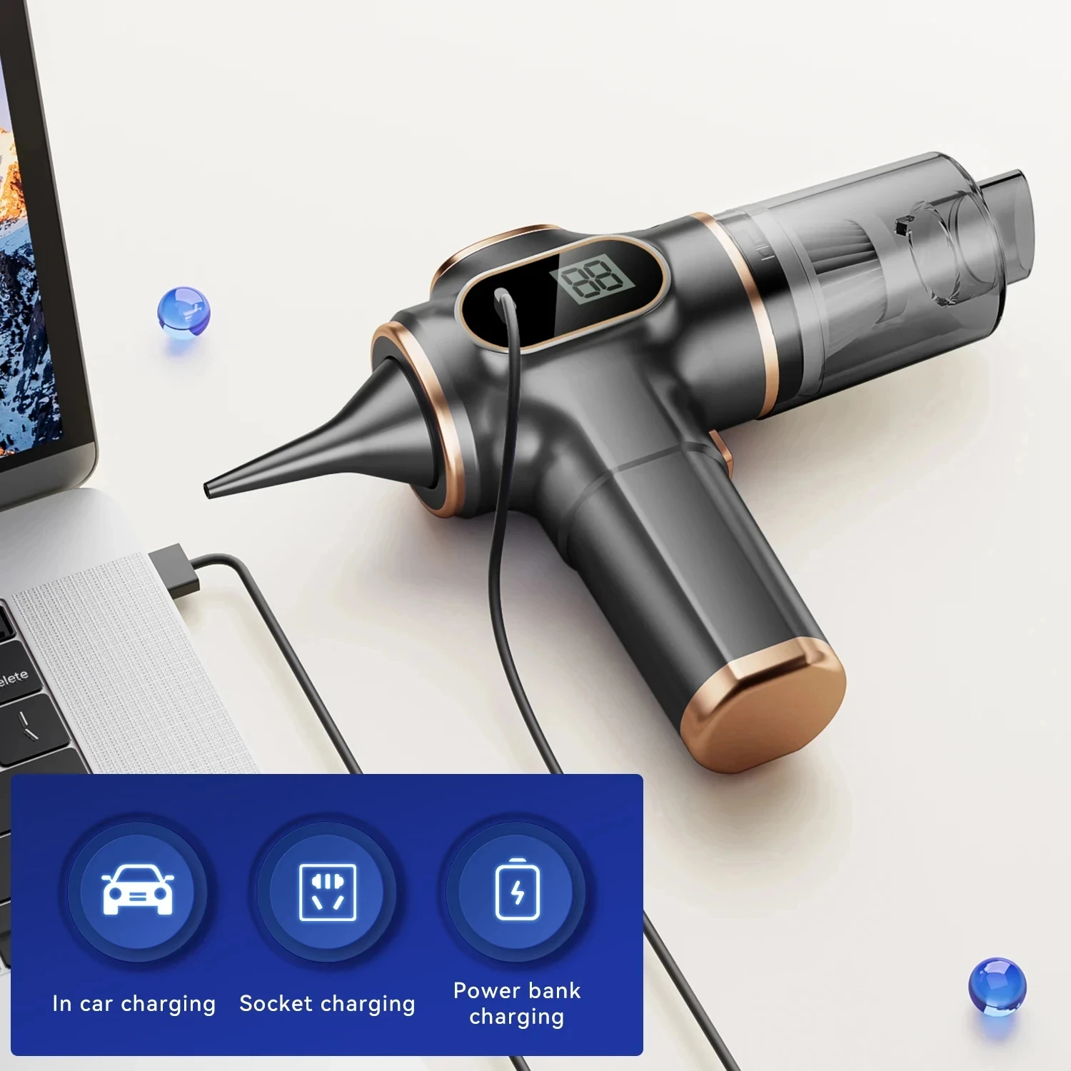 OnePlus Wireless Car Vacuum Cleaner Home Appliance High Power With Display Screen Office Car Carpet Sofa Household Cleaner
