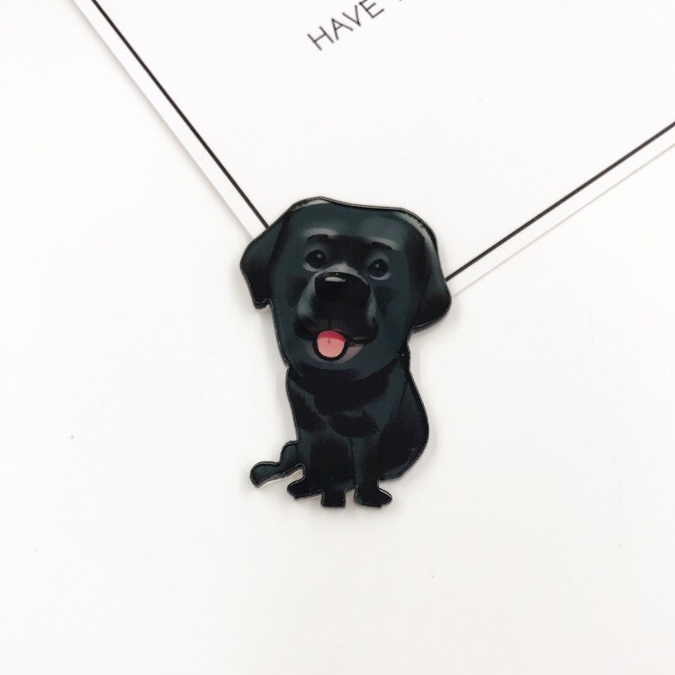 1Pcs Leuke Hond Cartoon Mode Broche Acryl Badge Kat Icoon Badge Pin Voor Kids Party Decoratie op Zak Kleding