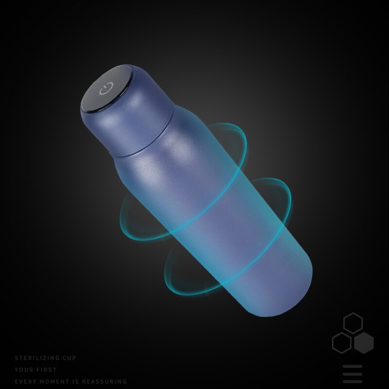 304 bouteille d'eau intelligente de stérilisation UV d'acier inoxydable