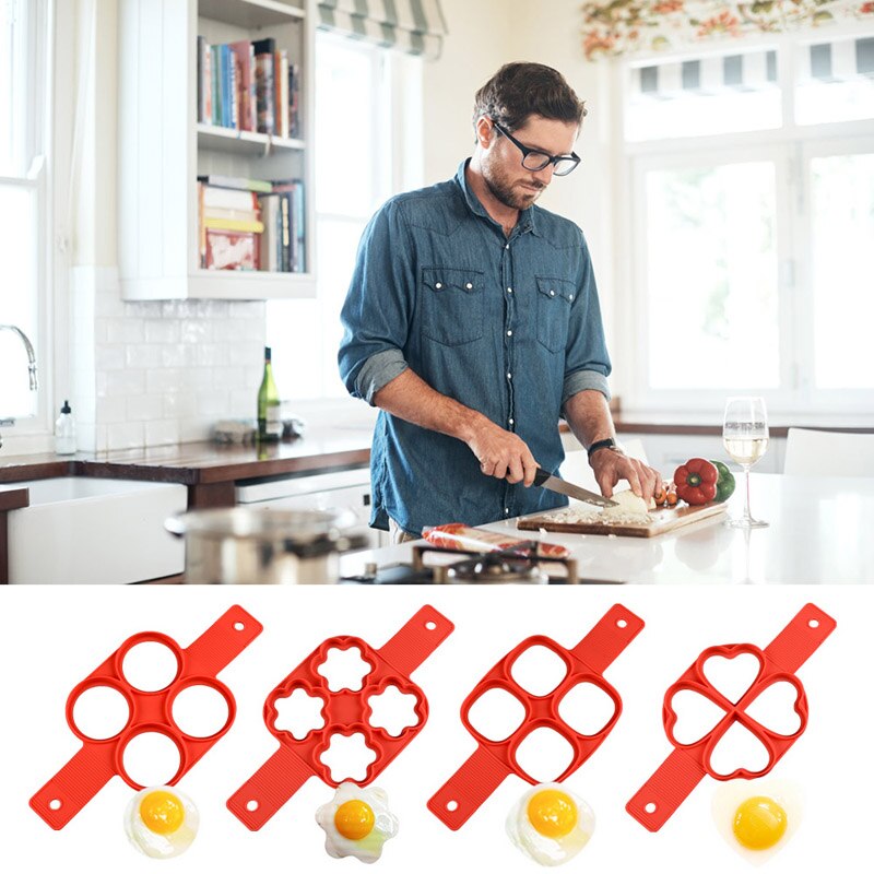 Naleśnikarka 7 otworów okrągła kuchnia DIY foremka robić pankejków smażenie na naleśniki jajowar pomocnicy BPA trzepnięcie kuchnia formularz bezpłatne silii B3H1