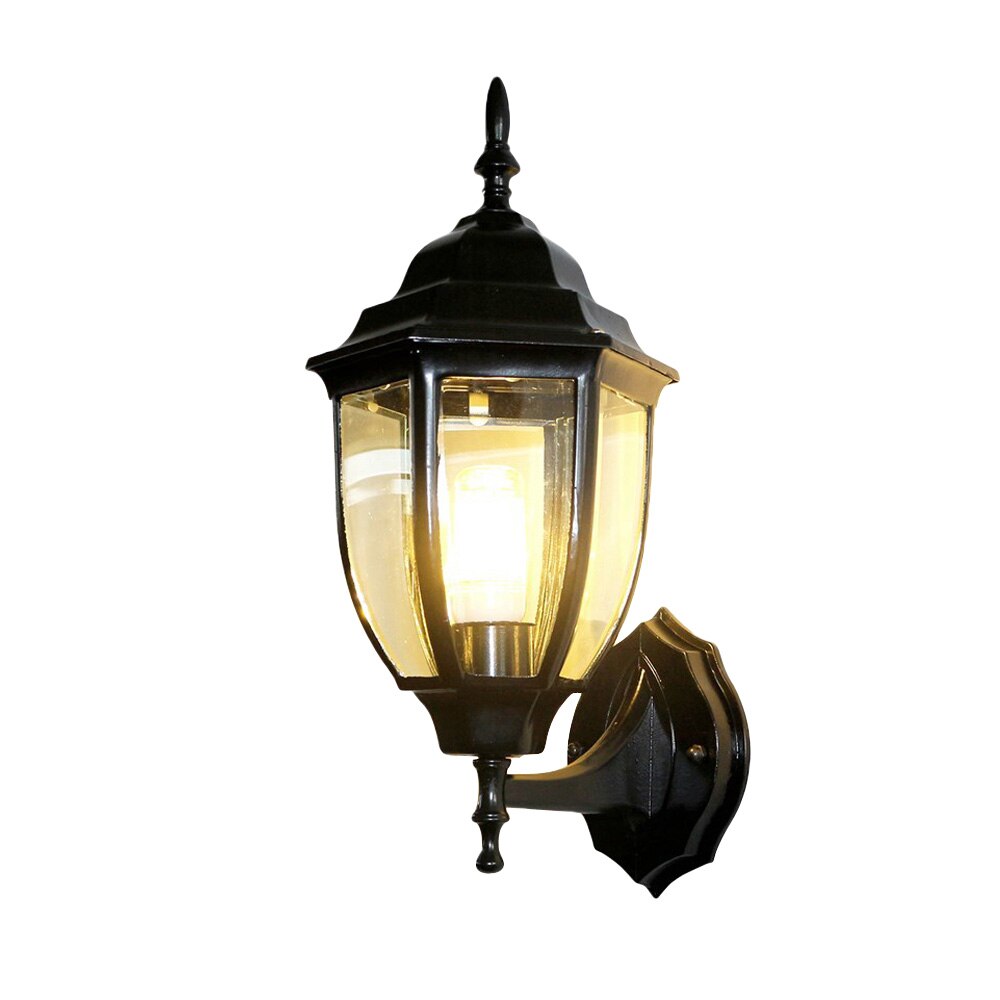 Outdoor Wall Sconce Black Bronze Wall Lamp E27 Bulb Up Down Lights Garden Coach Yard Outside Exterior Garage Sconces Porch Light