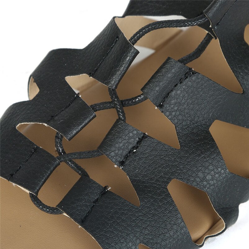 Summer Women Casual Flats Sandals Knee High Soft and comfortable Boots Roma Shoes Sandals #SA