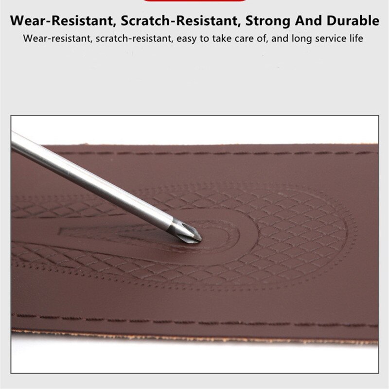 DIY Microfiber Soft Leather Car Hand Sewing Steering Wheel Cover With Needles And Thread For Diameter 38cm Auto Car Accessories