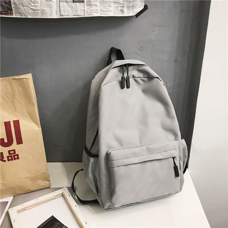 Mochila de viagem masculina de grande capacidade, mochila de estudante adolescente, lona preta impermeável mochila de trabalho feminino, mochila de computador portátil: gray