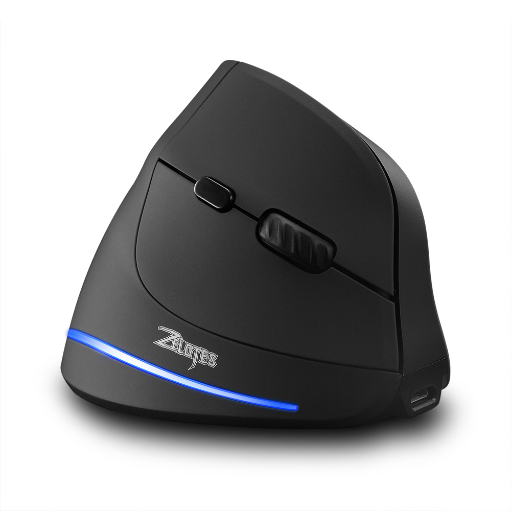 F-35 Maus, kabellose vertikale Maus, ergonomisch, wiederaufladbar, 2400 DPI, optionale tragbare Gaming-Maus für Mac, Laptop, PC, Computer