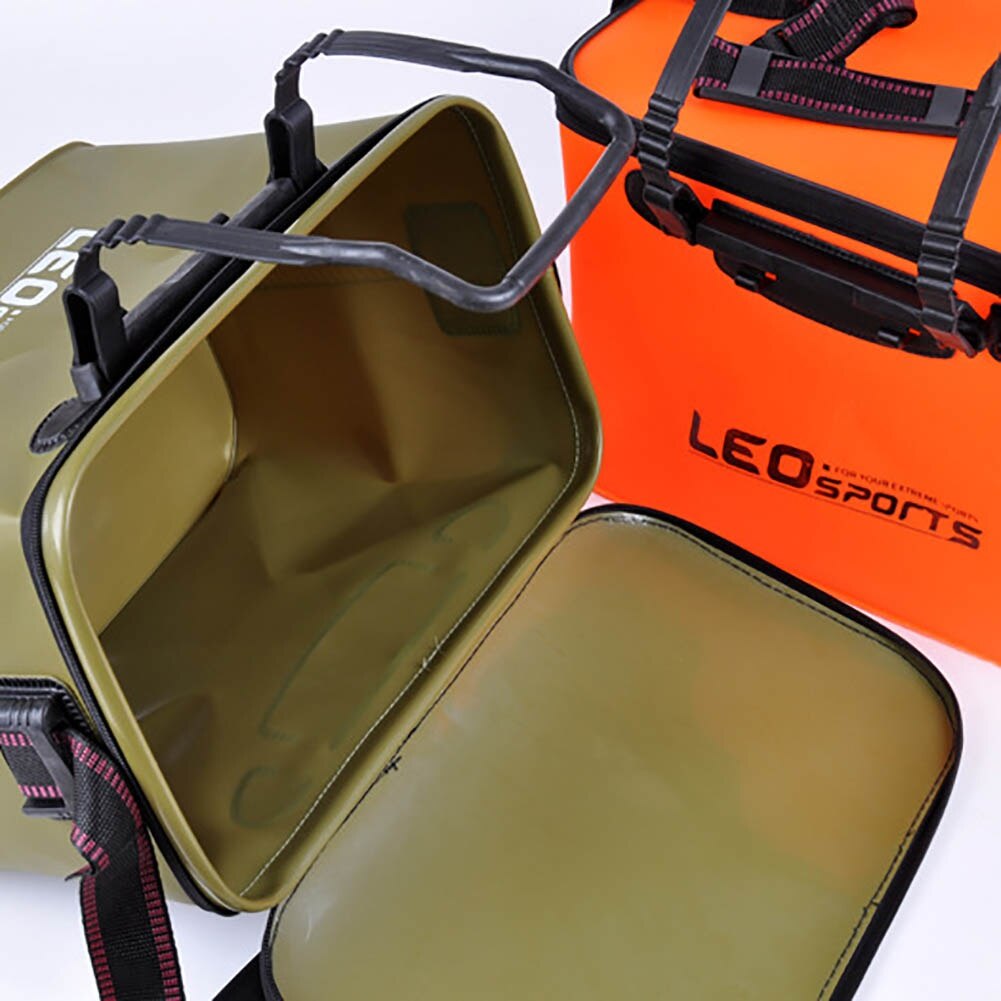 Portable EVA Fishing Box Multifunction Fishing Organizer Live Fish Boxes Camping Water Container Tackle Storage Bag