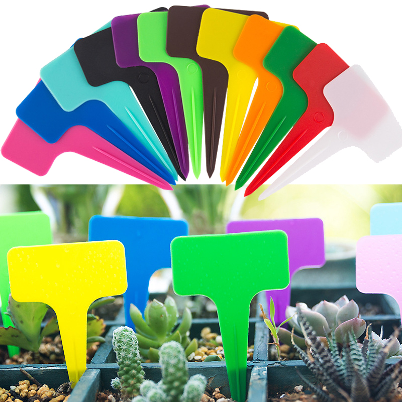 100 Etichette Per Piante In Plastica + Pennarello - Cartellini Identificativi Per Giardino, Orto E Serra - 4