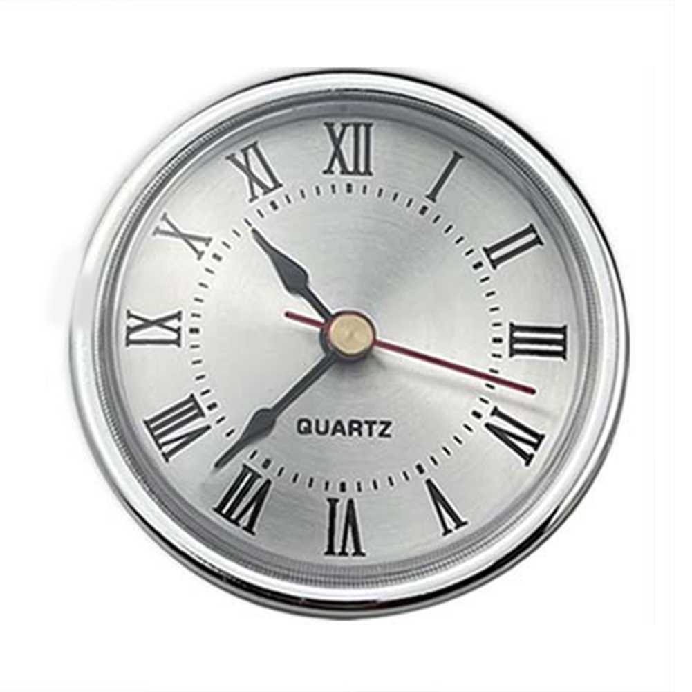 Quarzuhr Einsätze Uhrwerk Retro römische Zahlen Uhr einfache Uhr Gold 65 mm Aluminiumoberflächen eingelegte Handwerksuhr