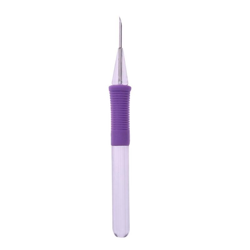 Plastic Magic Embroidery Pen Punch Needle Set Interchangeable Knitting Needles DIY Crafts Pen Punch Needle Sewing Accessories