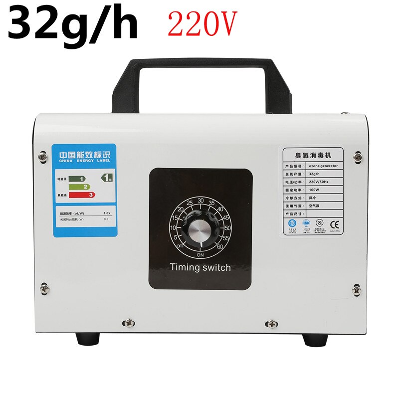 Ozon Generator Haushalt 220/110V 48/32 gr/std Luftreiniger Ozonizador Maschine O3 Ozono Generator Deodorant Desinfektion ausrüstung: 32g 220v / UK