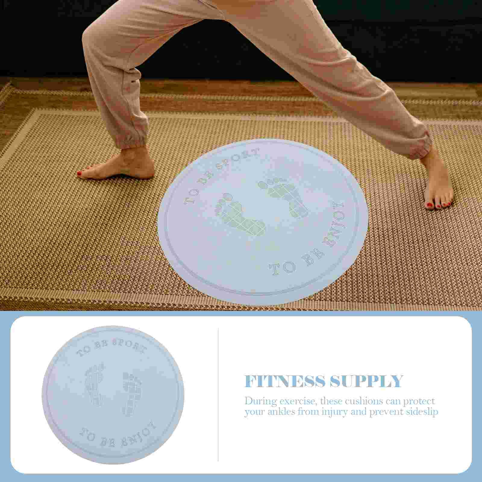 Round Workout Mat Exercise Gym Mat Shock-absorbing Skipping Mat Round Skipping Cushion