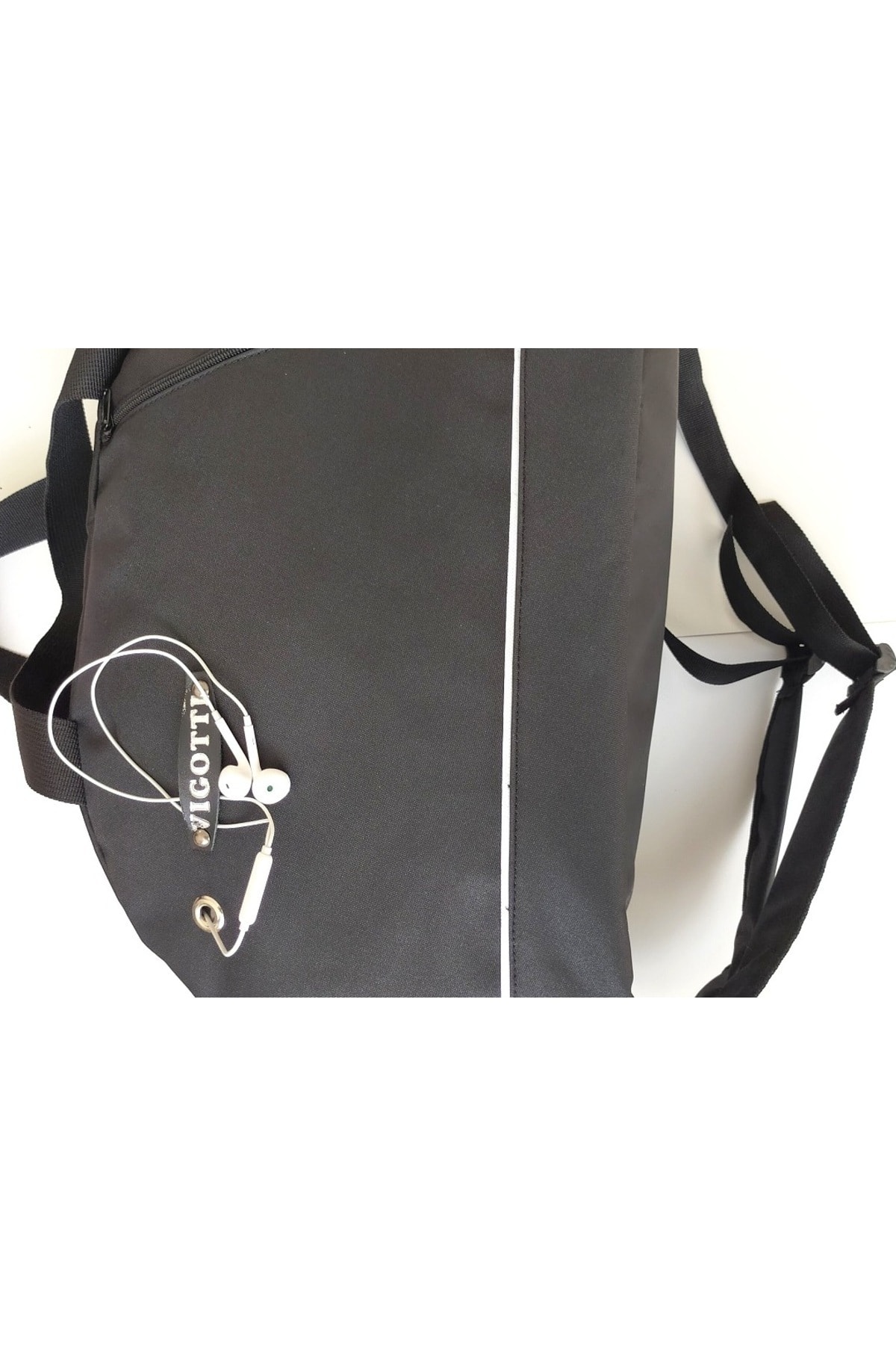 Unisex Black Duffel Bag