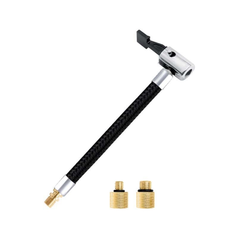 Bildæk luftkompressorslange dækslange med adaptere udskiftningspumpe forlængerslangetilslutning: Grøn