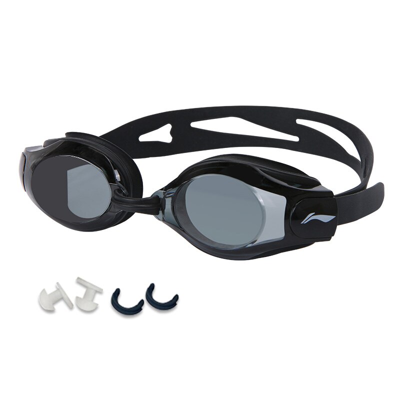 Li Ning gafas de natación para hombres y mujeres HD anti-fog gafas de natación impermeables gafas de buceo equipo