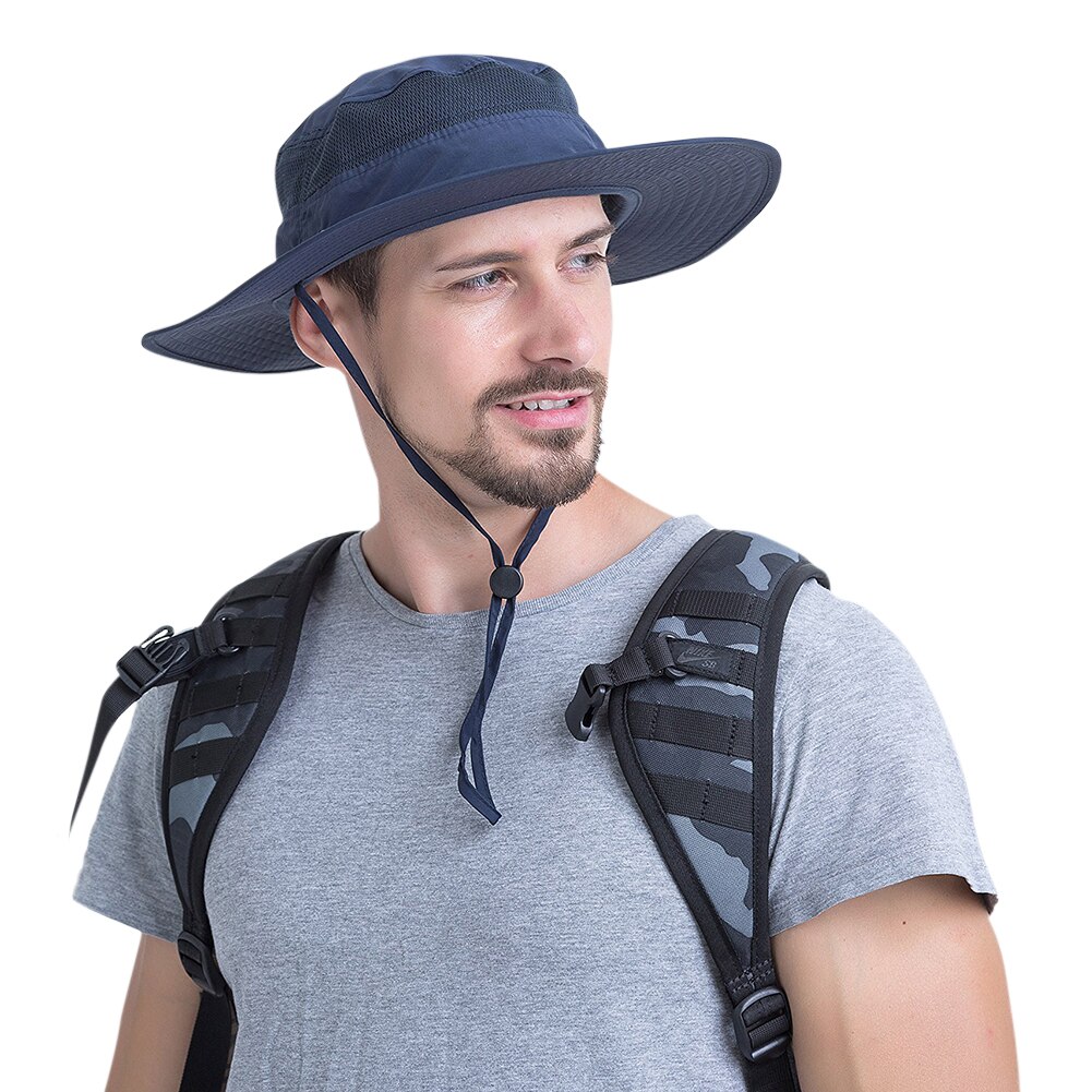 Outdoor Sun Protection Bucket hats for women Men Summer Big Wide Brim Hiking Fishing Travel Fisherman Basin Sun Caps gorras: 2