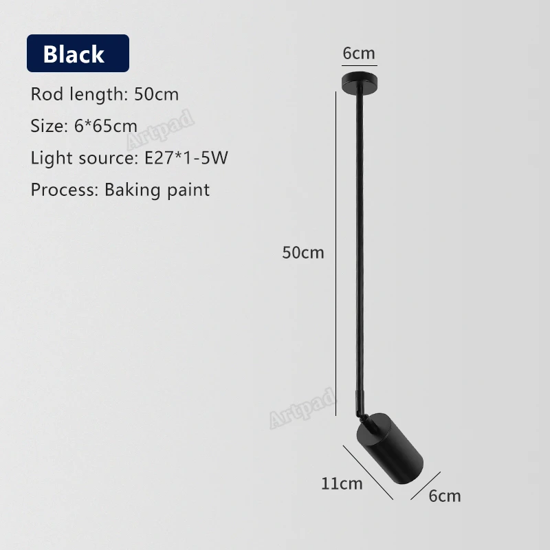 Led moderno direcional spotlight ajustável graus de luz do ponto teto para foyer interior sala estar luz pista branca quente: LIGHT BLUE / Marrom