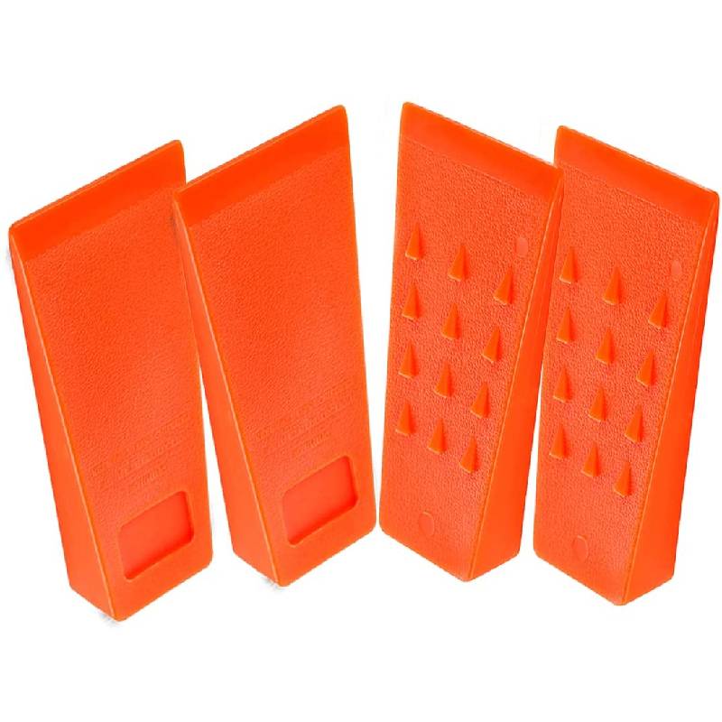 5.5Inch Tree Felling Wedge Chain Saw Logging Supplies Cutting Wood Splitting Tree Cutting Wedge Spiked Logging Tool for Chainsaw