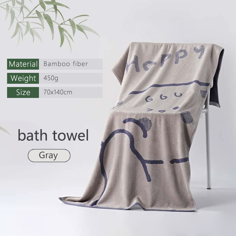 Serviettes en Fiber de bambou, motif ours mignon, serviette pour le visage, serviette de bain pour adultes, Super absorbante, séchage rapide, épaisse, utilisation en salle de bain: 26 #