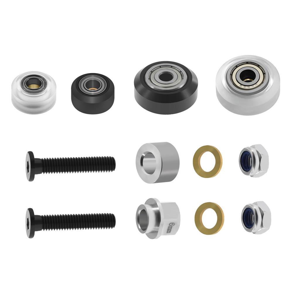 1Set Starke Solide pom rad Kit Kunststoff rad POM rad V-typ Umlenkrolle für Openbuilds V- slot schiene OX CNC für 3d drucker