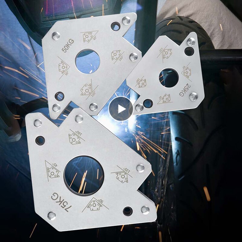 2pcs Welding Auxiliary Tool 50kg, 75kg Adsorption Force Welding Displacement Tool Electromechanical Welding Multi-angle Fixing
